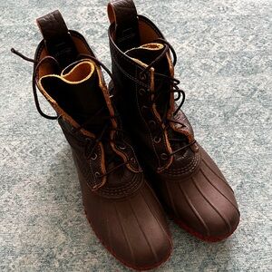 Women’s L.L. Bean Boots, 8” Bison Size 9